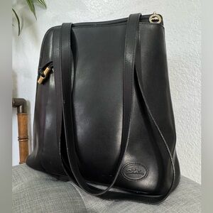 Longchamp Vintage Roseau shoulder tote leather bag
